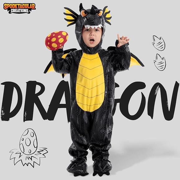 NIB Spooktacular Creations Dragon Costume with Egg for Baby, 18-24 Mos - Picture 2 of 7